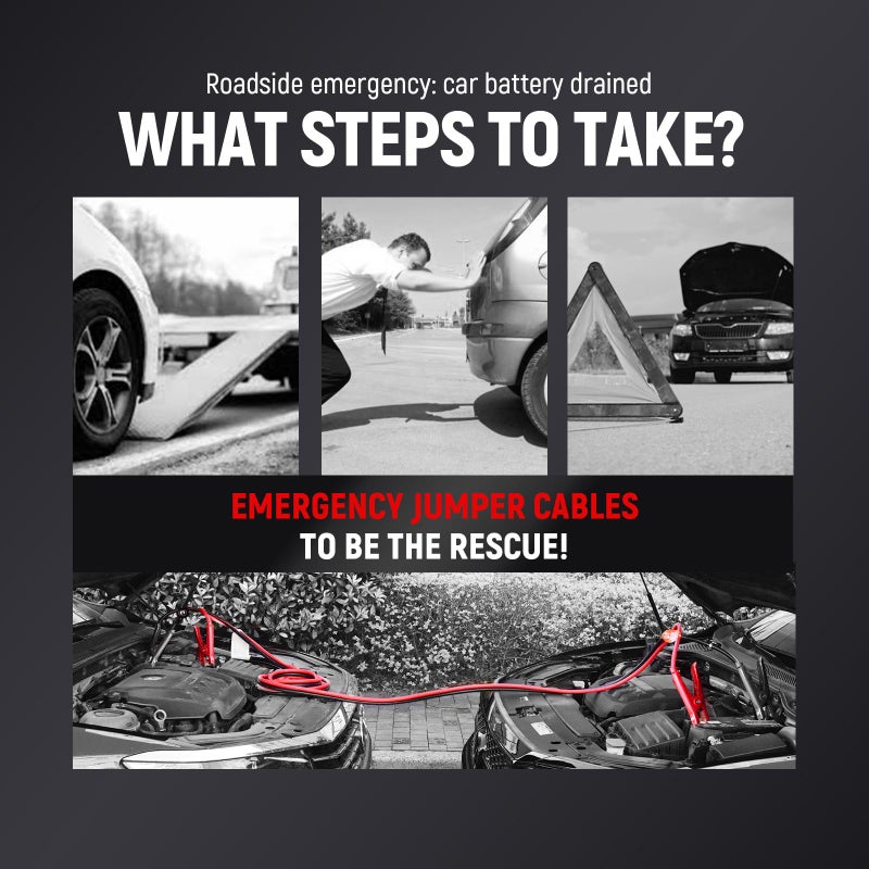 TOPDC 4 Gauge 25 Feet Jumper Cables for Car, SUV and Trucks Battery, Heavy Duty Automotive Booster Cables for Jump Starting Dead or Weak Batteries with Carry Bag, (TD-P0425) - Image 5